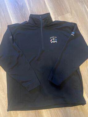 Valhalla 2008 Ryder Cup embroidered golf pullover, Black sz Large, like new!!!